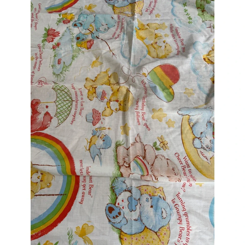 Care‎ Bears vintage 1980 fitted twin bedding sheet